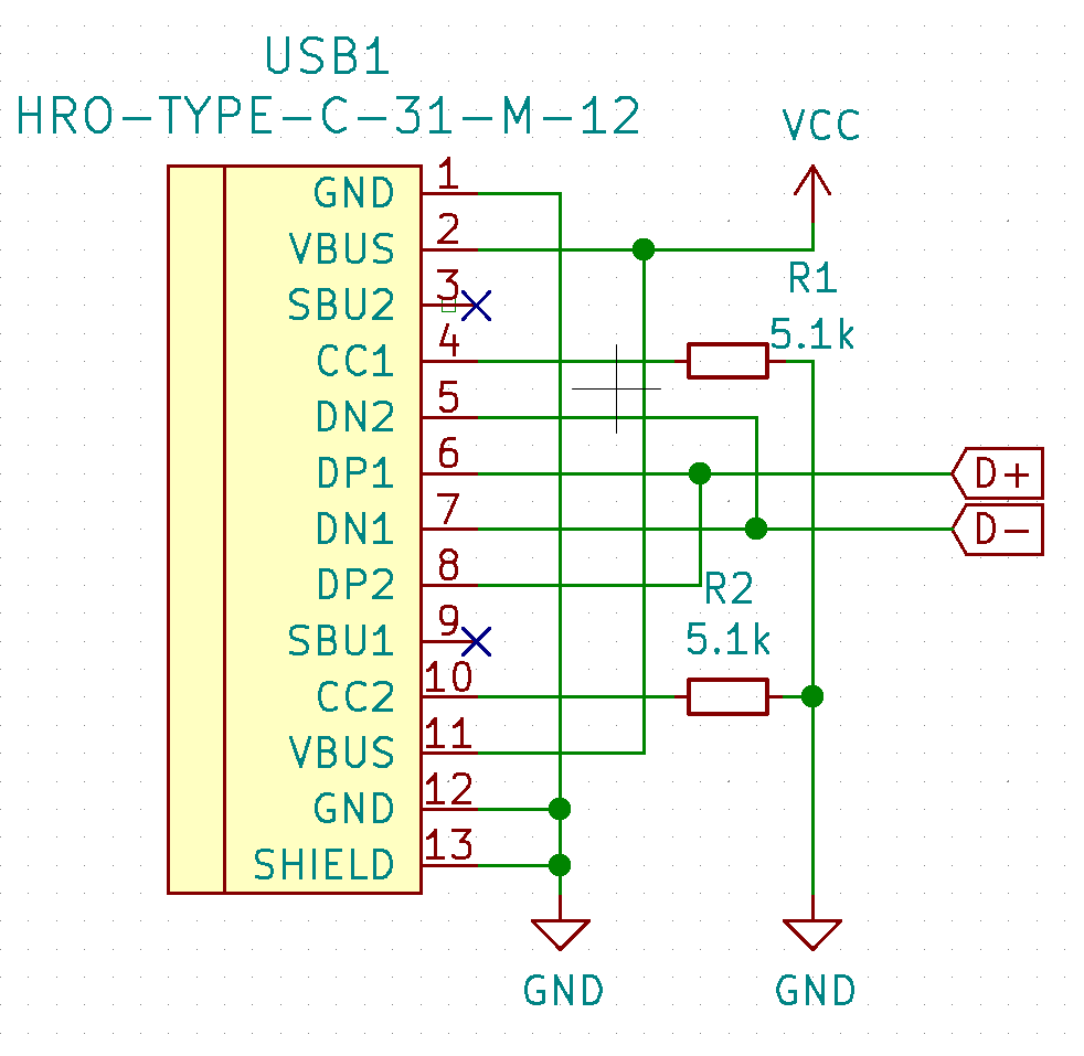 Usb C To Usb 2.0 Schematic